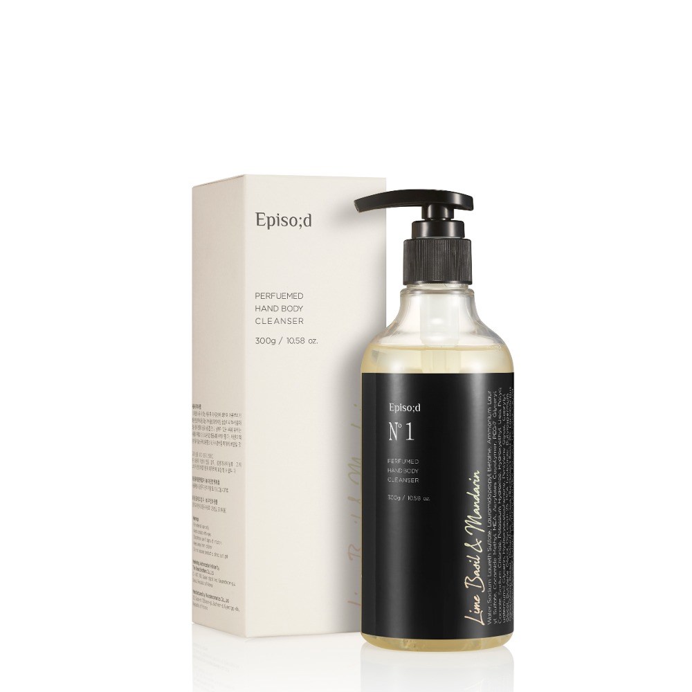 [1+1 EVENT] [40% OFF] Episodi Number One Perfumed Hand Body Wash Basil and Mandarin 300g